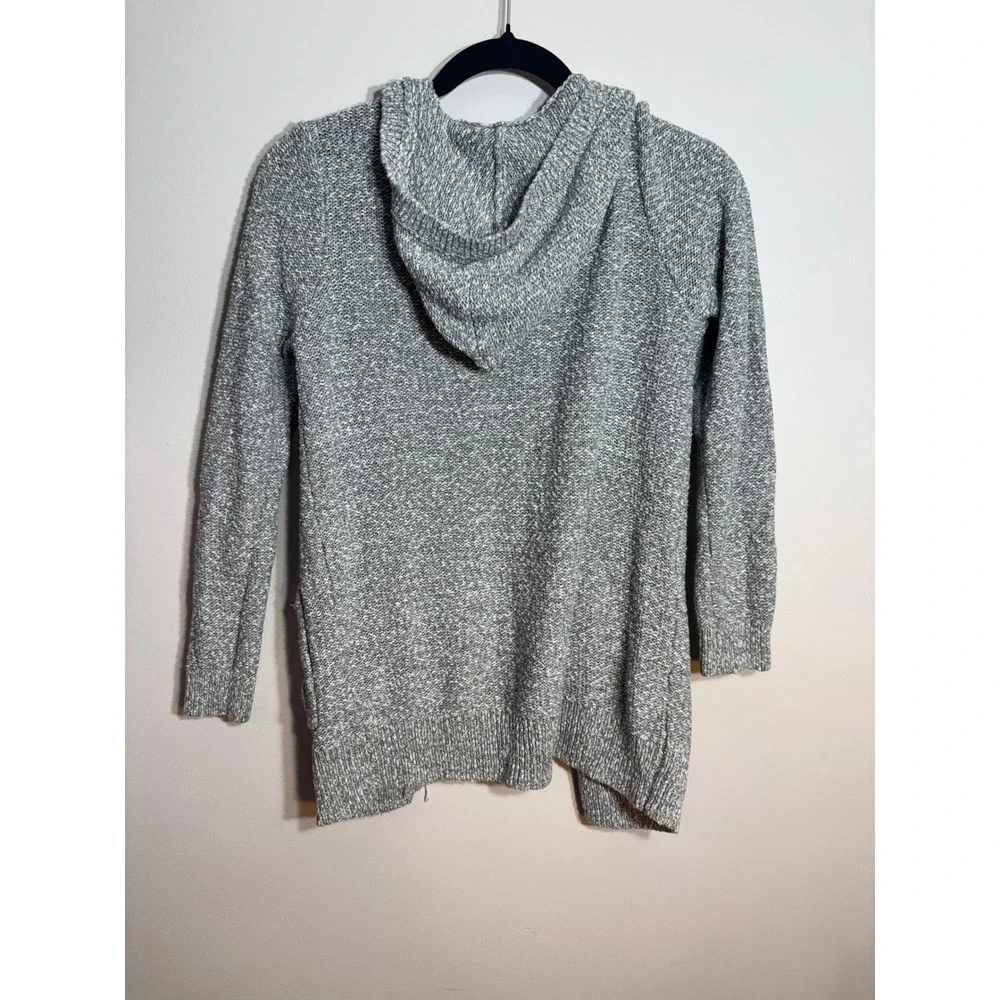 Abercrombie Kids‎ Girls Gray Cable Knit Hooded Cardigan Sweater 13 14